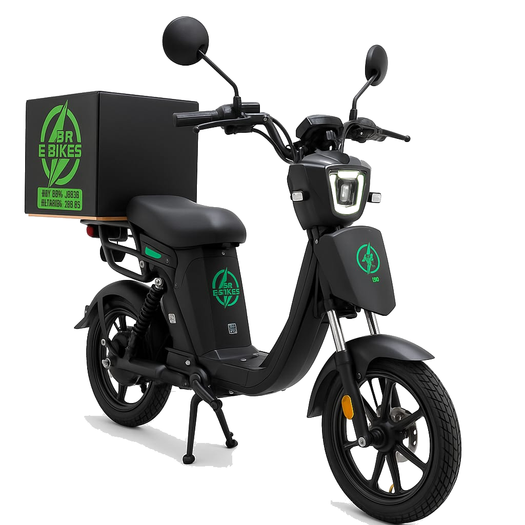 BR250 Commercial Electric Delivery Bike with Cargo Box